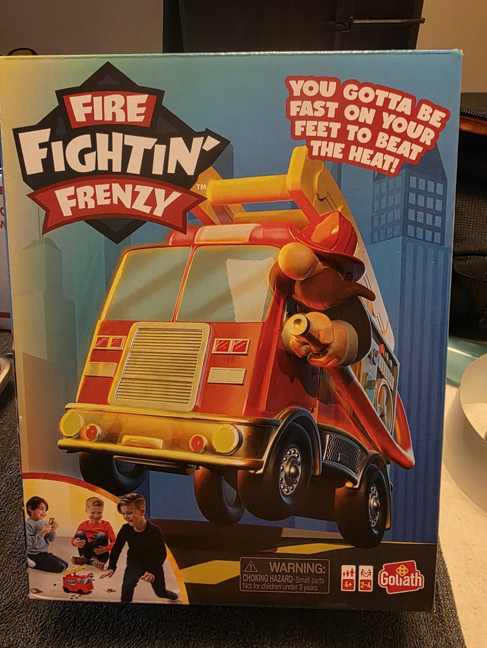 Fire Fightin' Frenzy Red Toy Fire Truck Game